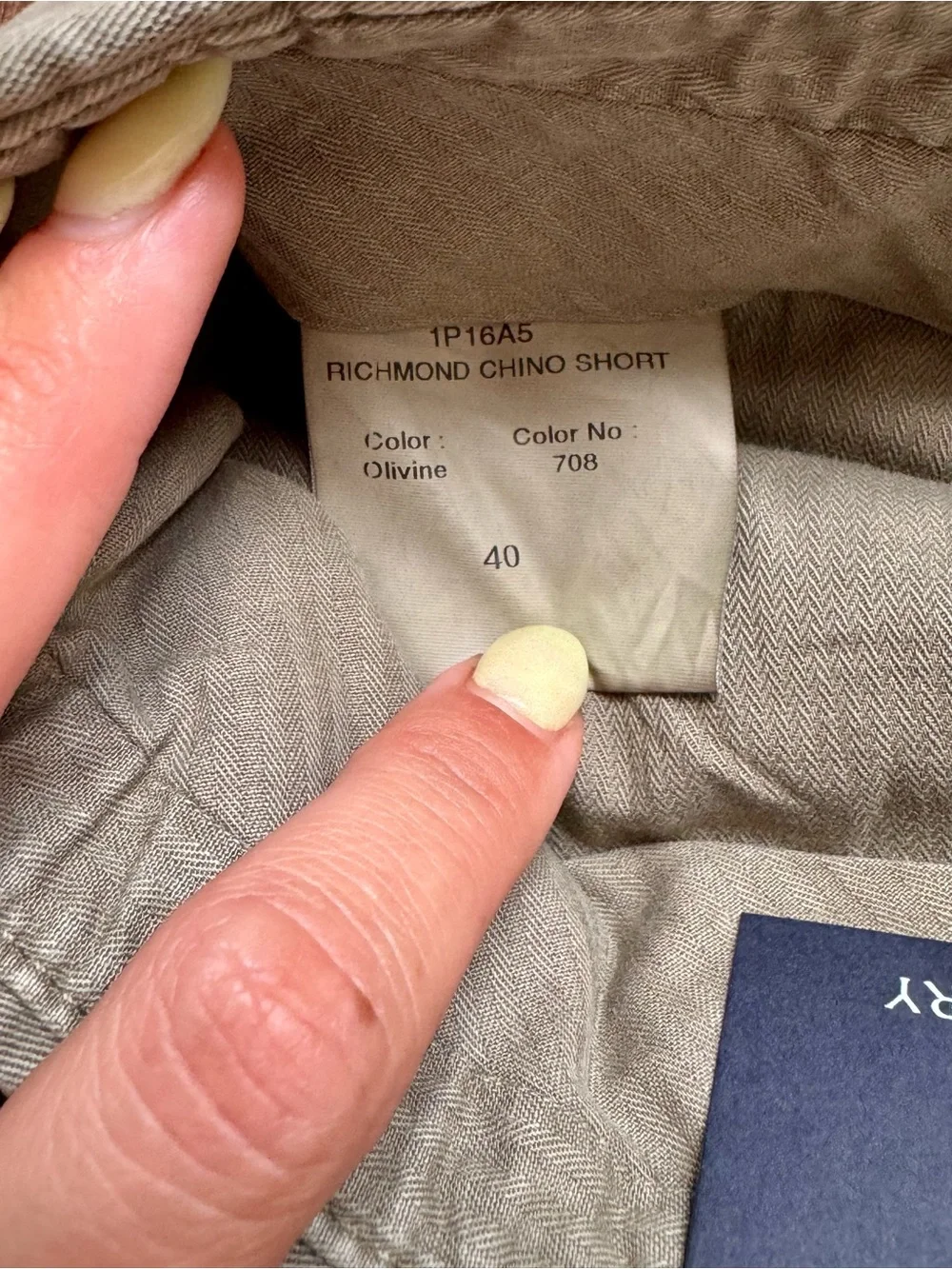 Ledbury Richmond Men's Olive Green Chino Shorts, Size 40